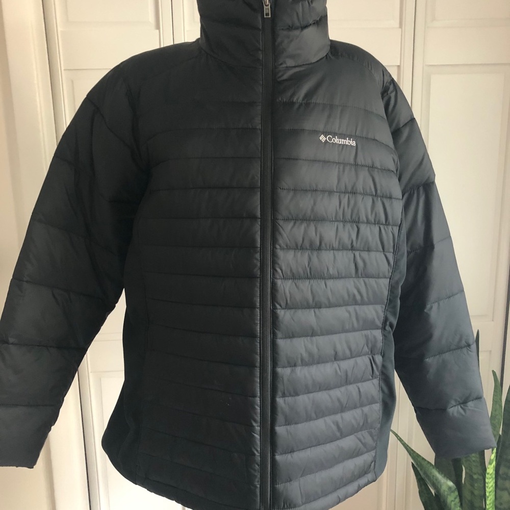 Columbia Black Puffer Jacket, Size 1X